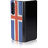 Iceland Flag Distressed Galaxy Z Fold5 5G Skin